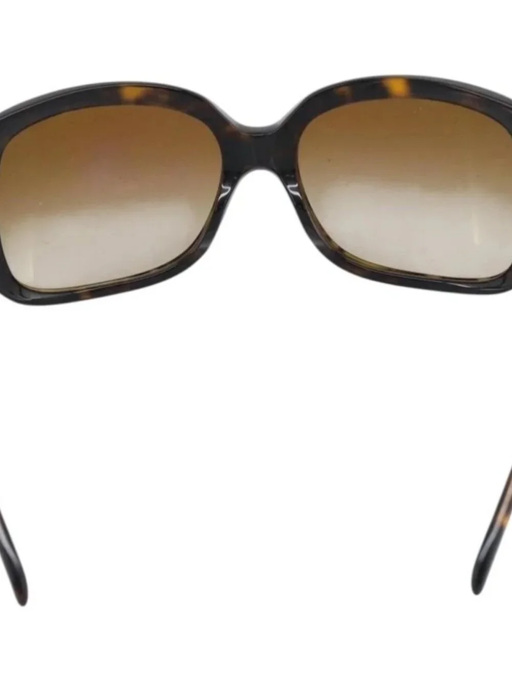 CHANEL Tortoise Pattern Sunglasses plastic Brown CC Auth 180941
